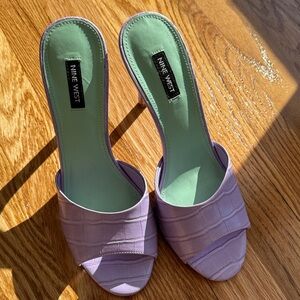 Nine West Lavender Mules with Mint Insole